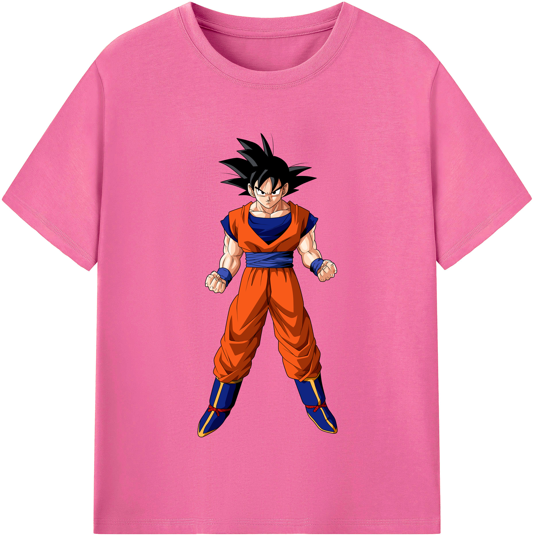 （画像用） ドラゴンボール 孫悟空（そん ごくう）Son Goku カカロット DRAGON BALL Kakarotto レディースカジュアルプリントTシャツ（綿100％）